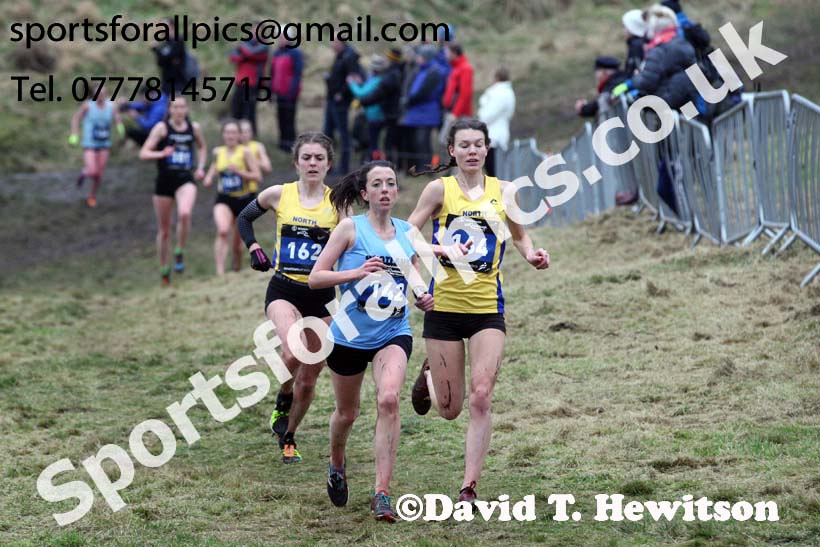 Inter District senior women and juniors, 2018 Simplyhealth Great Edinburgh International XCountry. Photo: David T. Hewitson/Sports for All Pics